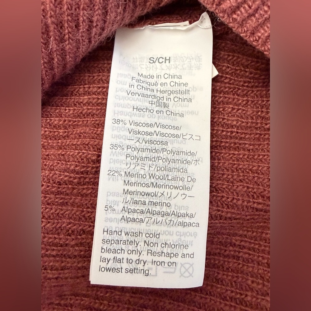 Madewell Women's Rich Red Crew Neck Sweater Size S - Picture 7 of 12